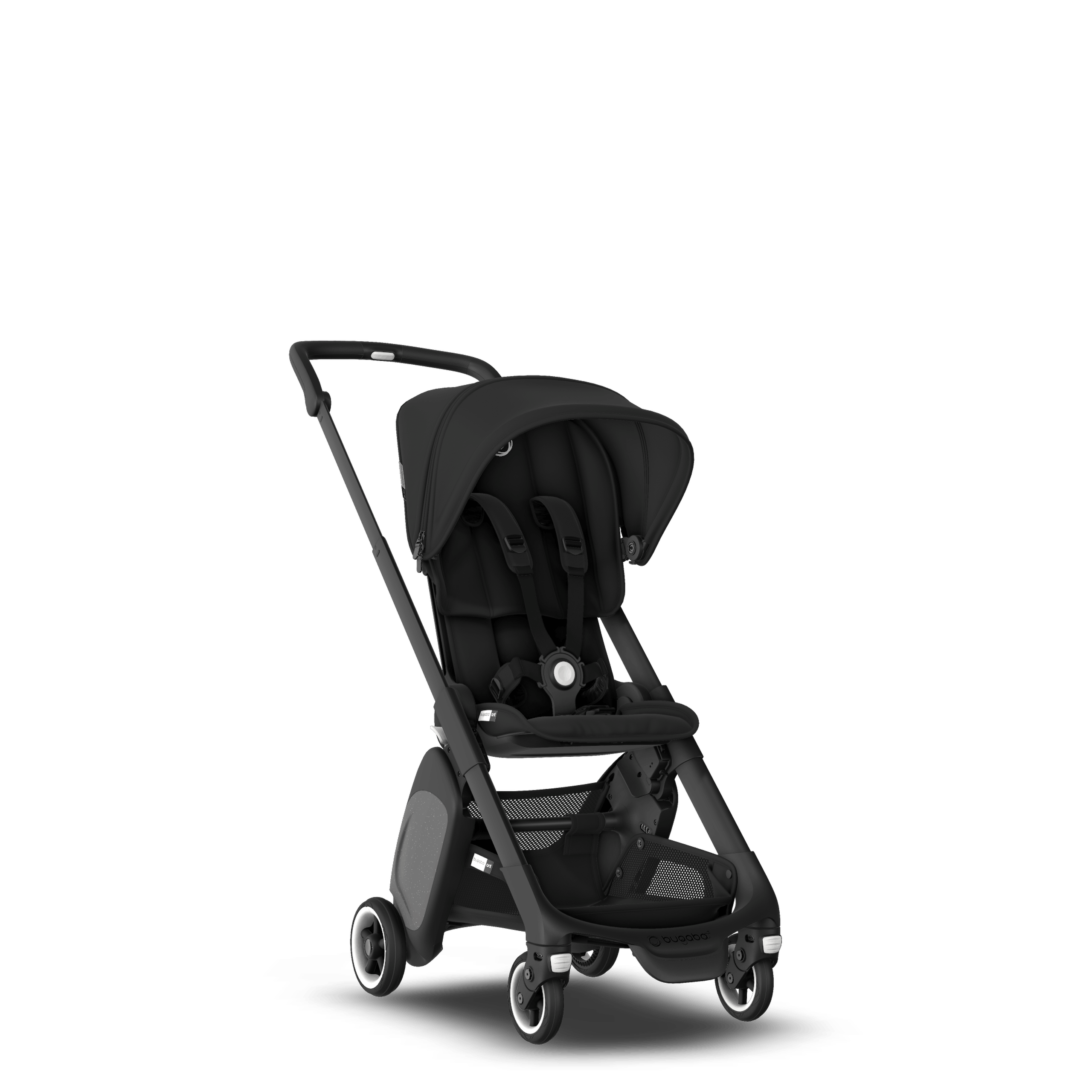 Bugaboo Ant seat stroller black sun canopy, black fabrics, black
