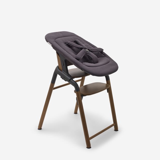 Bugaboo Giraffe chair in warm wood/grey and newborn set in dark grey. - Main Image Slide 2 of 4
