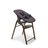 Bugaboo Giraffe chair in warm wood/grey and newborn set in dark grey. - Thumbnail Slide 2 of 4