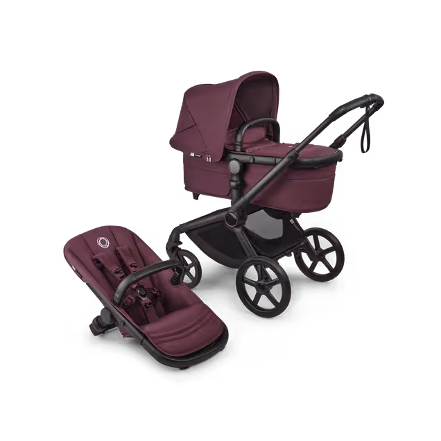 Bugaboo Fox 5 Renew complete UK BLACK/DARK CHERRY-DARK CHERRY - Main Image Slide 1 of 1