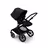 Bugaboo Fox 3 bassinet and seat stroller black base, midnight black fabrics, midnight black sun canopy - Thumbnail Slide 6 of 7