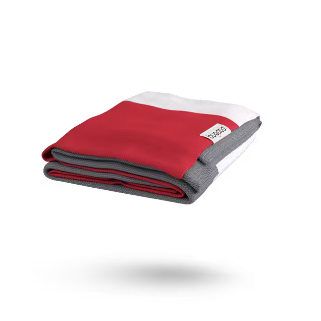 Bugaboo Light Cotton Blanket - NEON RED MULTI - Main Image Slide 3 of 10