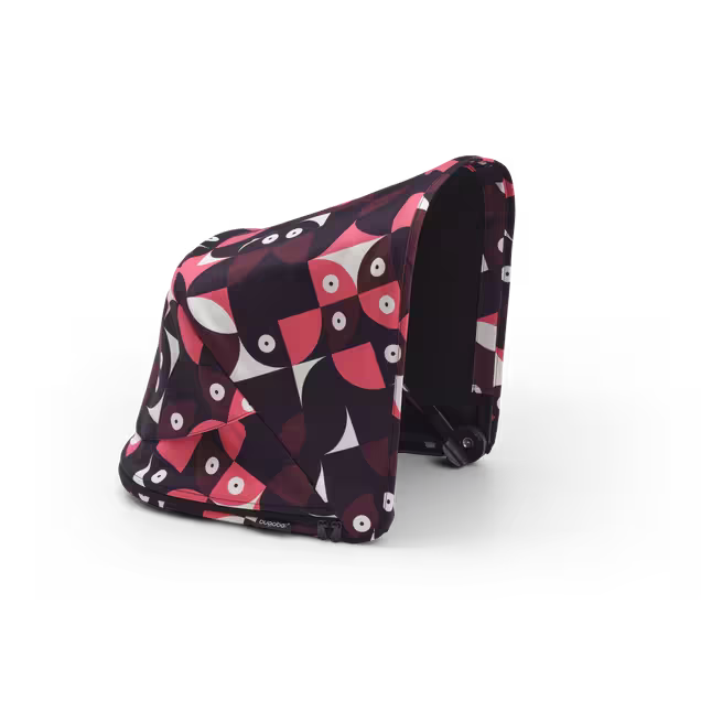 Refurbished Bugaboo Fox 3 sun canopy Animal Explorer PINK/RED - Main Image Slide 1 of 5