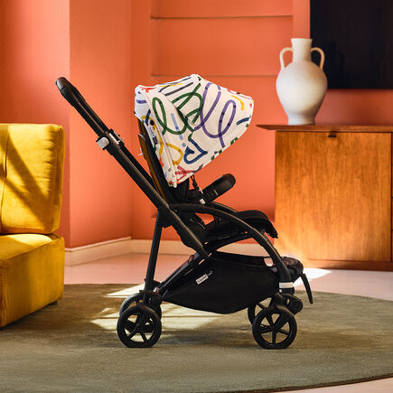 Bugaboo Bee 6 sun canopy Art of Discovery WHITE - view 2