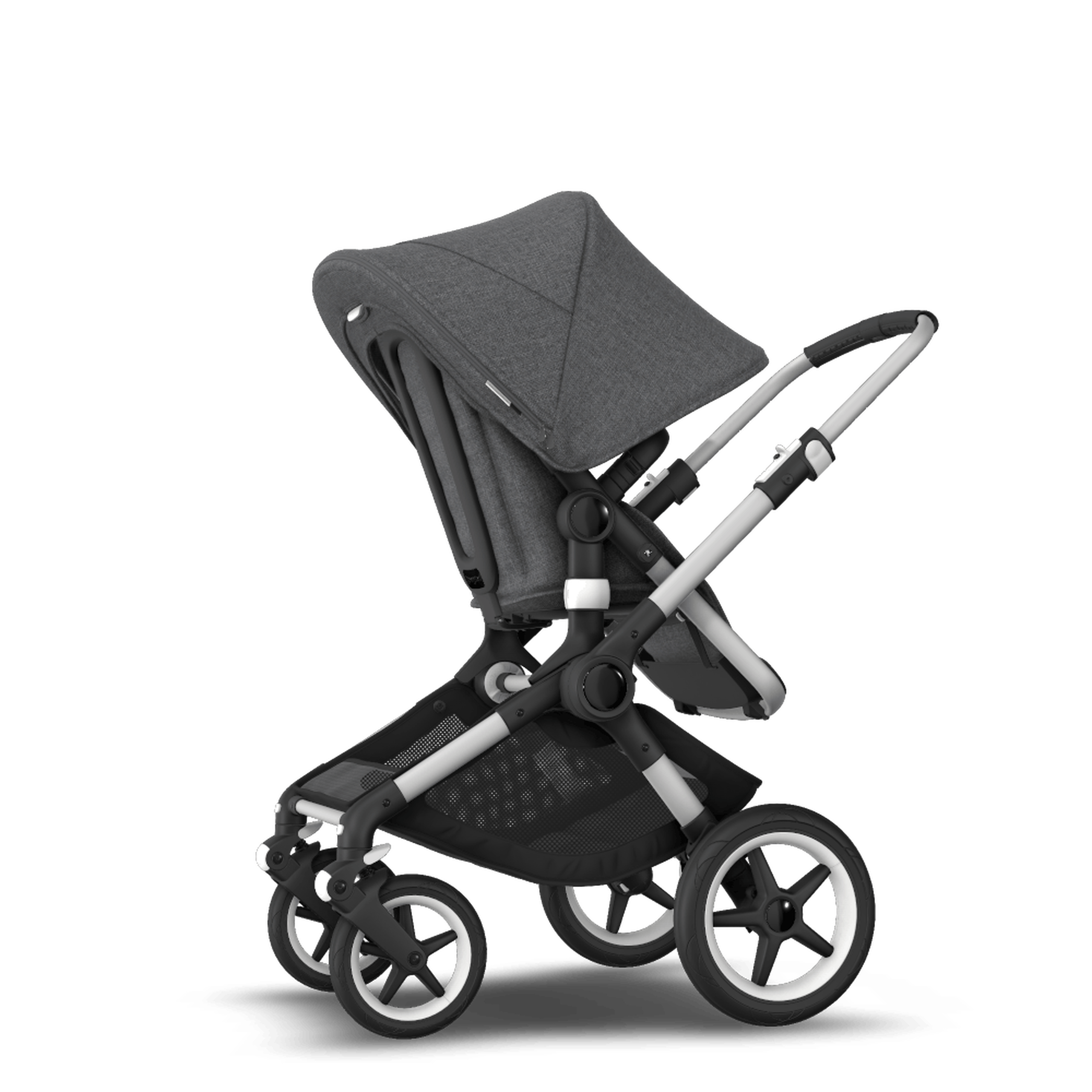 Refurbished Bugaboo Fox2 complete ALU/GREY MELANGE-GREY MELANGE - Thumbnail Slide 7 of 10