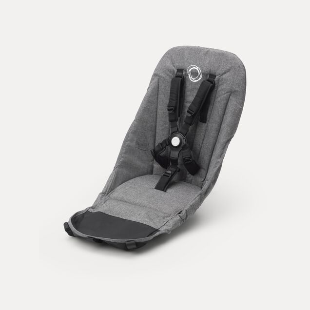 Bugaboo Donkey 3 seat fabric | GREY MELANGE - Main Image Slide 1 of 2