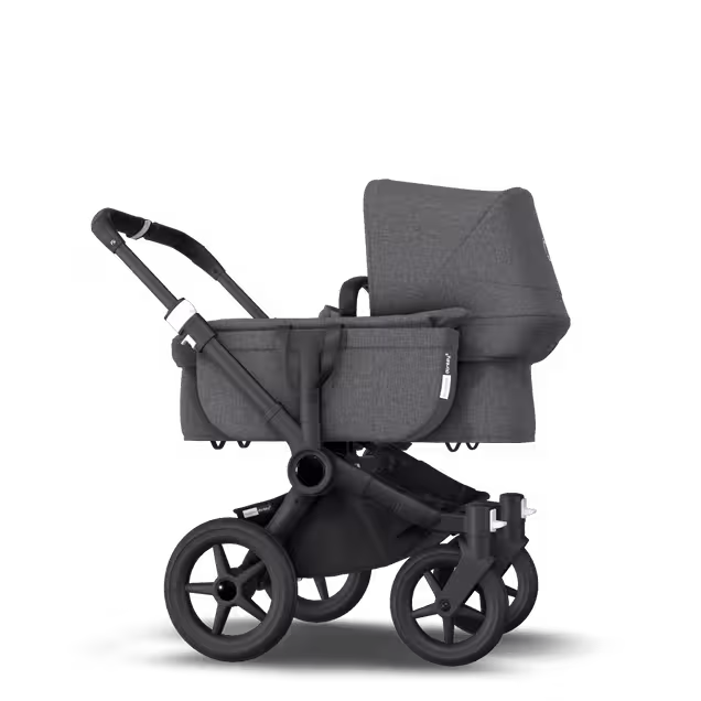 Bugaboo Donkey 3 Mono travel system grey melange sun canopy, grey melange fabrics, black base - Main Image Slide 6 of 19