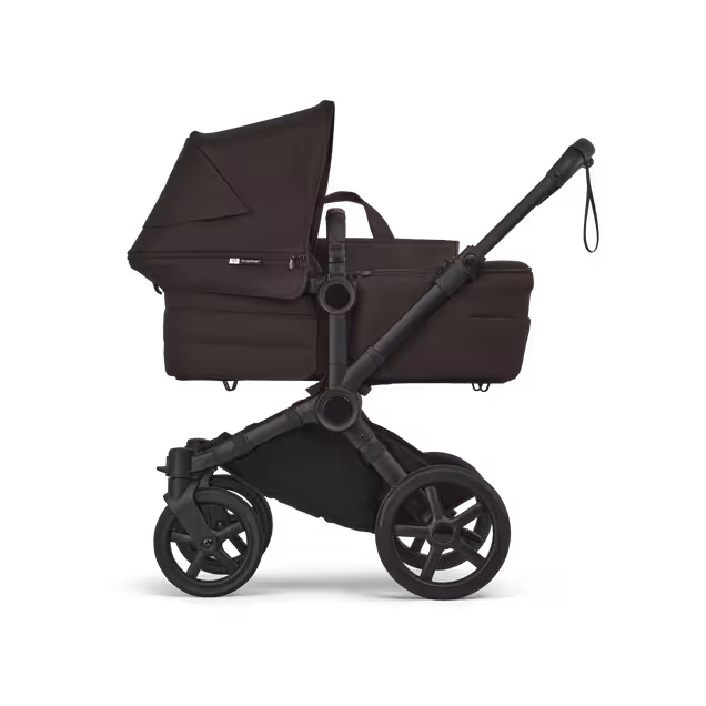 Bugaboo Donkey 6 2-in-1  pram black base, cocoa brown fabrics, cocoa brown sun canopy - Main Image Slide 2 of 10