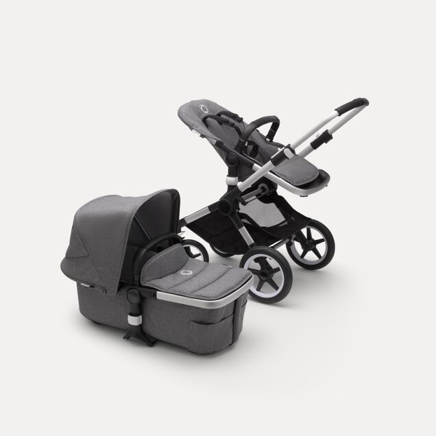 Refurbished Bugaboo Fox2 complete ALU/GREY MELANGE-GREY MELANGE - Main Image Slide 1 of 10