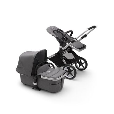 Refurbished Bugaboo Fox2 complete ALU/GREY MELANGE-GREY MELANGE