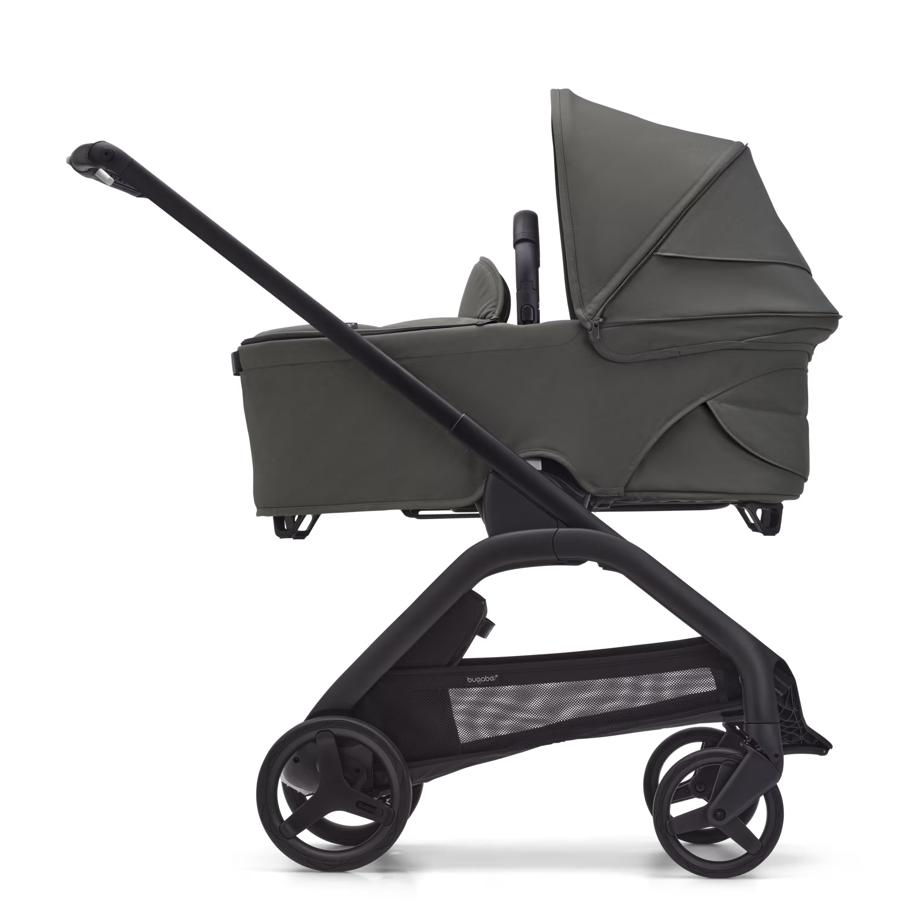 Bugaboo Dragonfly seat/bassinet complete US BLACK/FOREST GREEN-FOREST GREEN - Main Modal Image Slide 3 of 10