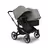 Bugaboo Donkey 5 Duo double stroller graphite base, midnight black fabrics, forest green sun canopy - Thumbnail Slide 1 of 11