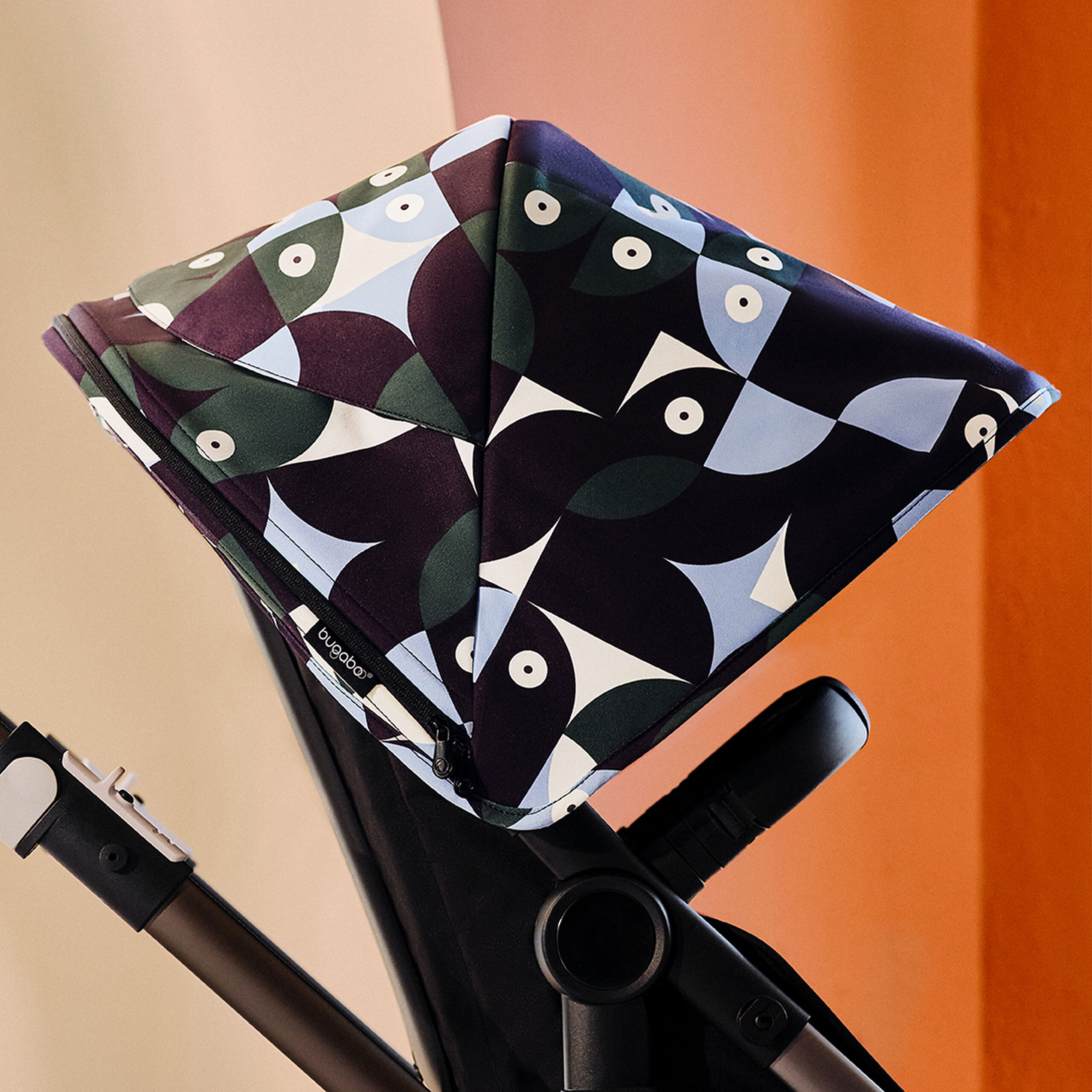 Bugaboo Fox 3 sun canopy Animal Explorer GREEN/ LIGHT BLUE - Thumbnail Slide 3 of 7