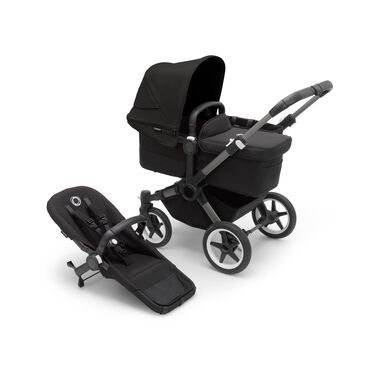Refurbished Bugaboo Donkey 5 Mono complete GRAPHITE/MIDNIGHT BLACK-MIDNIGHT BLACK