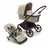 Bugaboo Fox Cub 2-in-1 stroller black base, desert beige fabrics, desert beige sun canopy - Thumbnail Slide 1 of 12