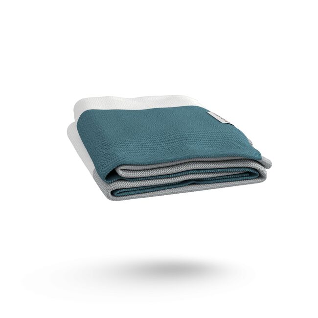 Bugaboo Light Cotton Blanket - PETROL BLUE MULTI - Main Image Slide 3 of 8