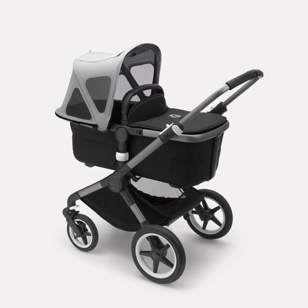 Refurbished Bugaboo Fox/Cameleon3/Lynx breezy sun canopy MISTY GREY - Main Image Slide 4 of 5