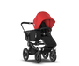 US - Bugaboo D3M stroller bundle black black red - Thumbnail Slide 2 of 4