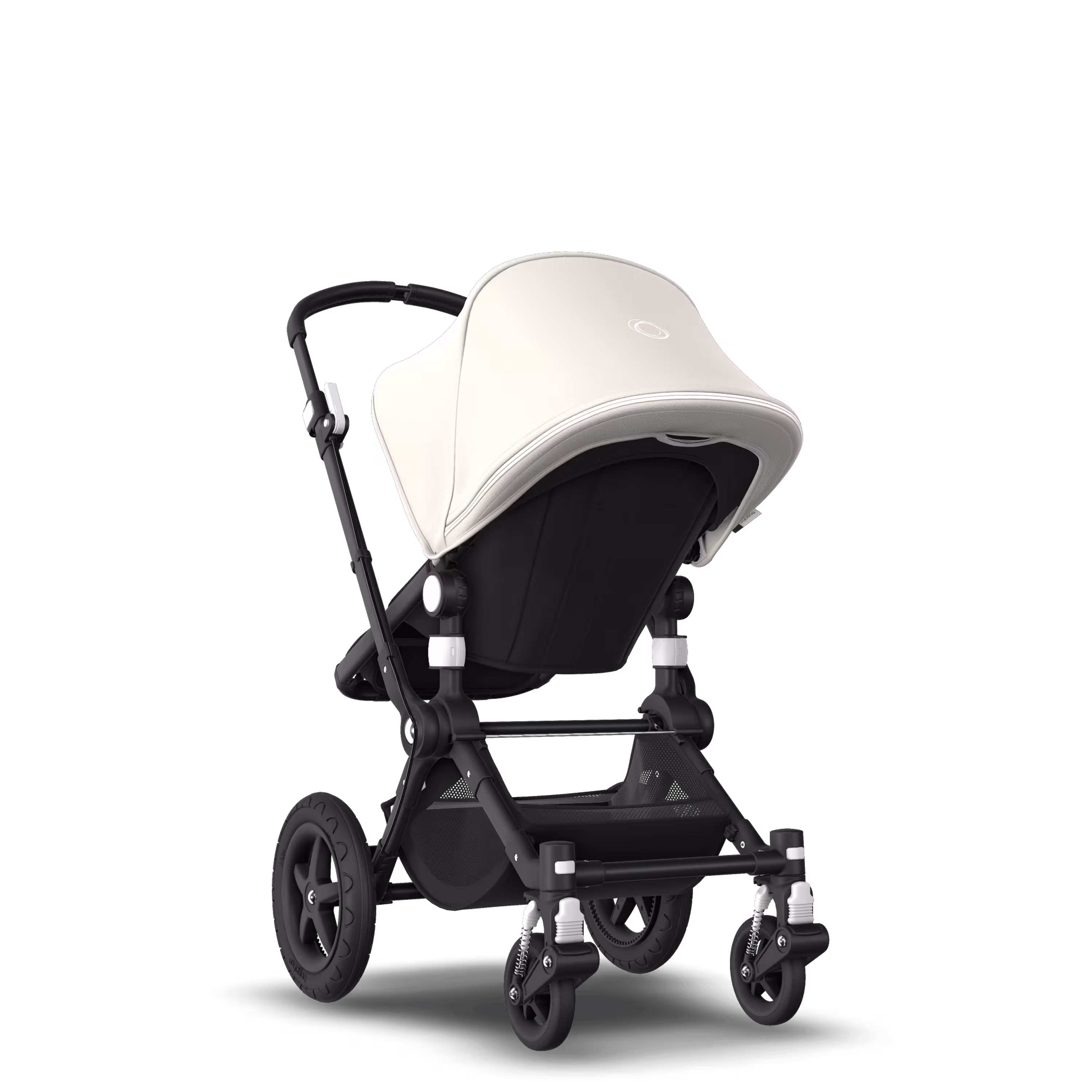 Bugaboo Cameleon 3 Plus seat and bassinet stroller fresh white sun canopy, black fabrics, black base - Main Modal Image Slide 5 of 9