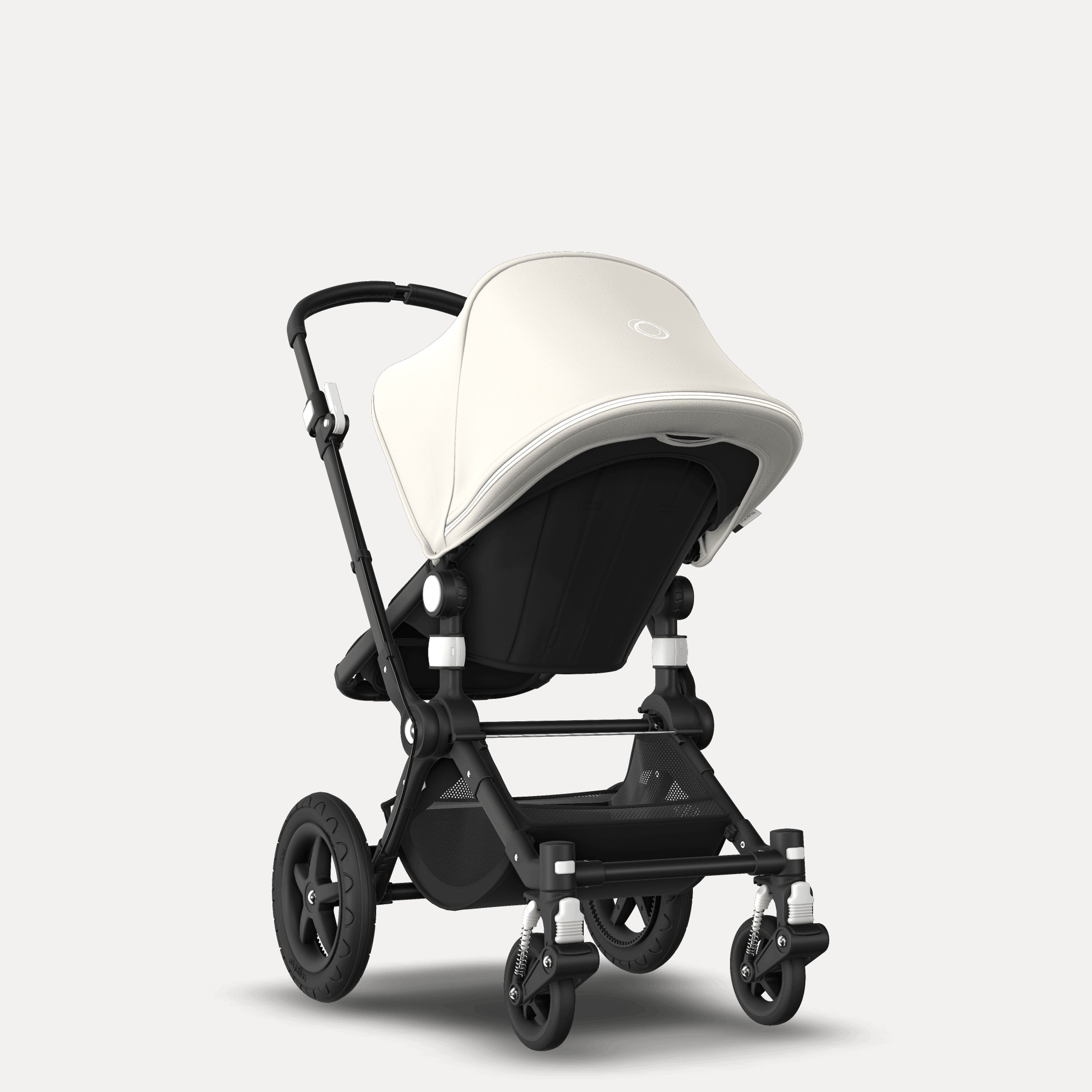 Bugaboo Cameleon 3 Plus seat and bassinet stroller fresh white sun canopy, black fabrics, black base - Main Modal Image Slide 5 of 9