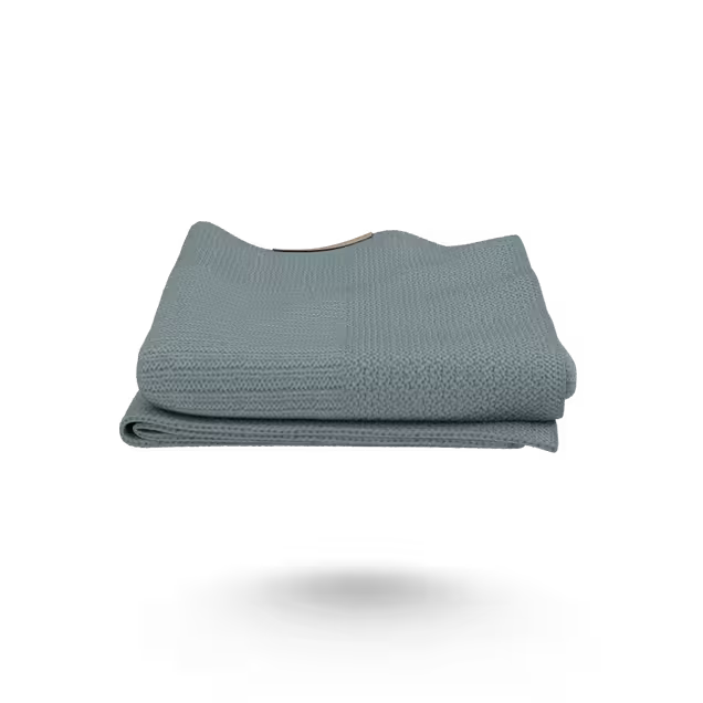 Bugaboo Soft Wool Blanket PETROL BLUE MELANGE - Main Image Slide 6 of 8
