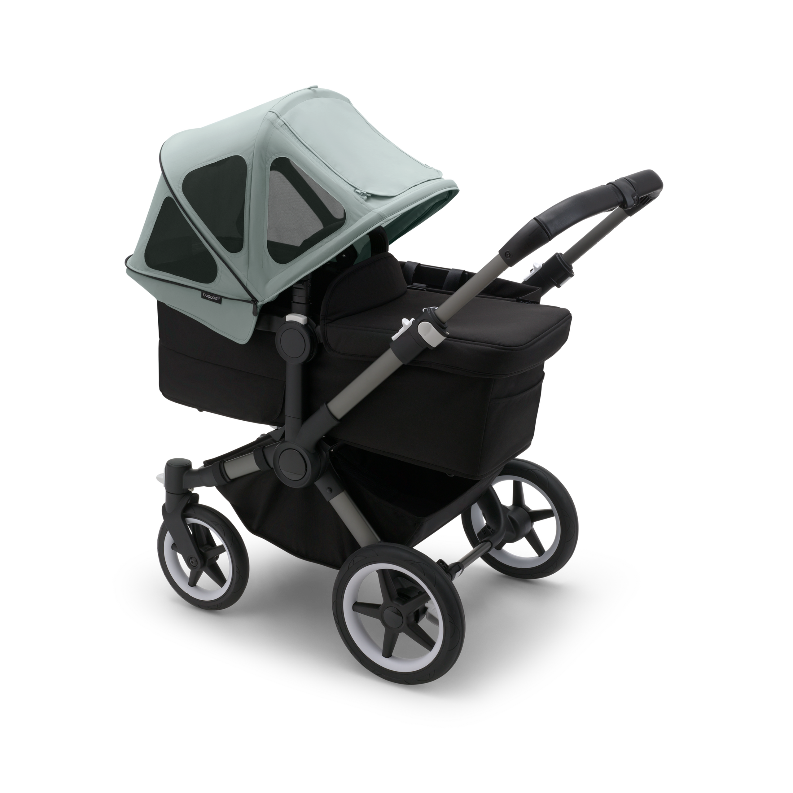 Bugaboo Donkey breezy sun canopy PINE GREEN - Thumbnail Slide 3 of 4