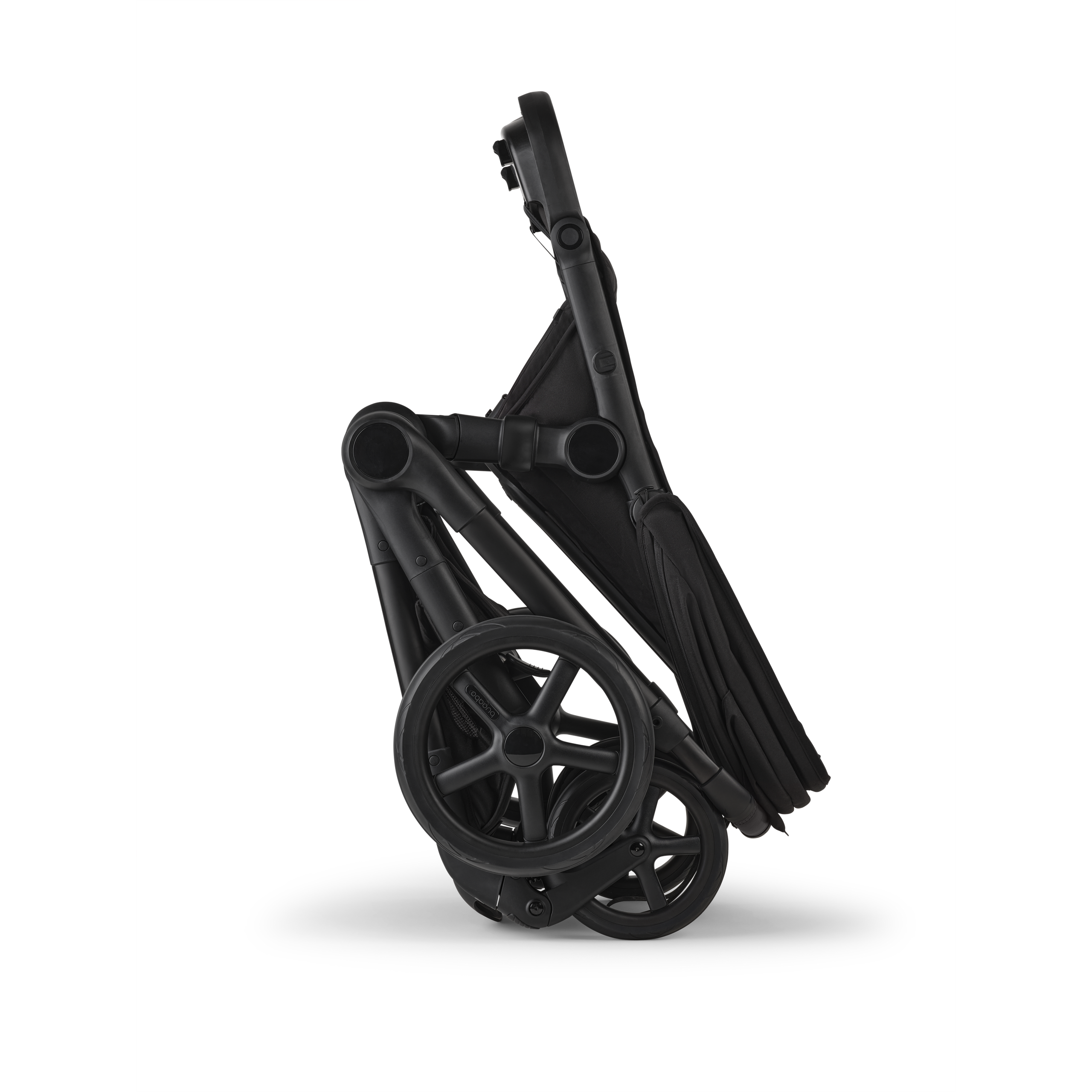 Bugaboo Kangaroo 2-in-1 pram black base, forest green fabrics, forest green sun canopy - Thumbnail Slide 6 of 12