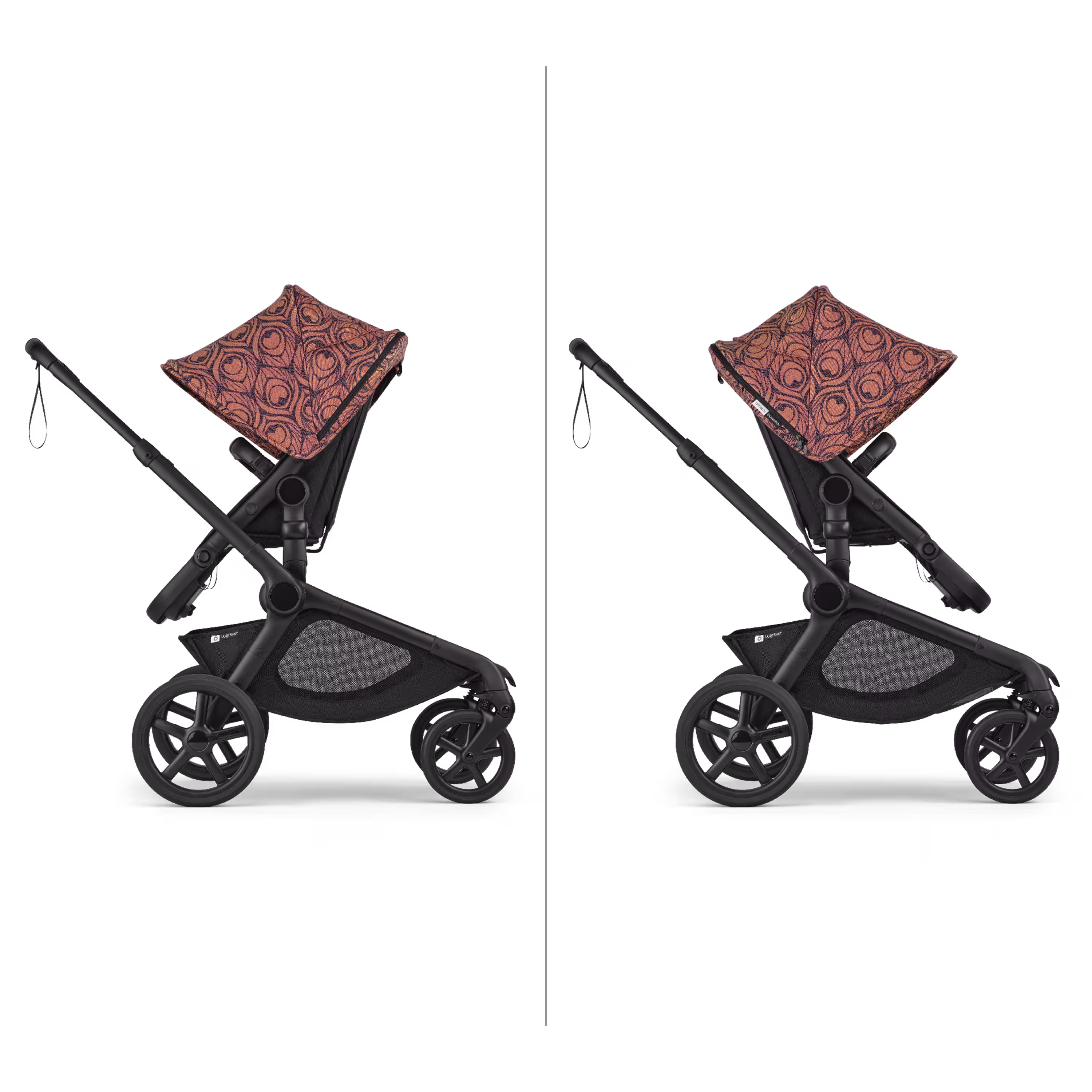 Bugaboo X Artipoppe Kangaroo Limited Edition 2-in-1 stroller black base, heritage black fabrics, bugaboo x artipoppe sun canopy - Main Modal Image Slide 8 of 12