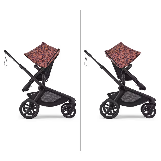 Bugaboo X Artipoppe Kangaroo Limited Edition 2-in-1 stroller black base, heritage black fabrics, bugaboo x artipoppe sun canopy - Main Image Slide 8 of 12