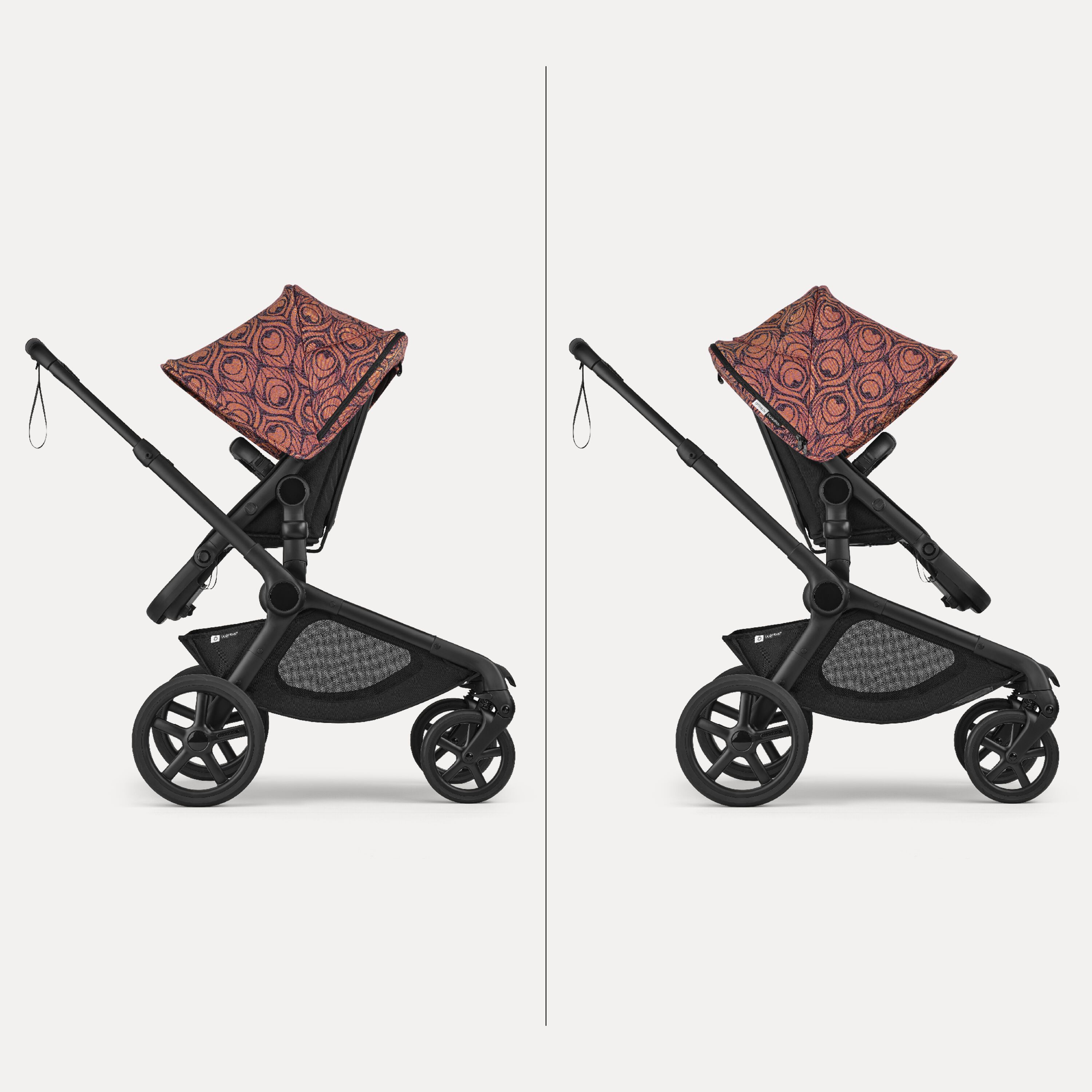 Bugaboo X Artipoppe Kangaroo Limited Edition 2-in-1 stroller black base, heritage black fabrics, bugaboo x artipoppe sun canopy - Main Modal Image Slide 8 of 12