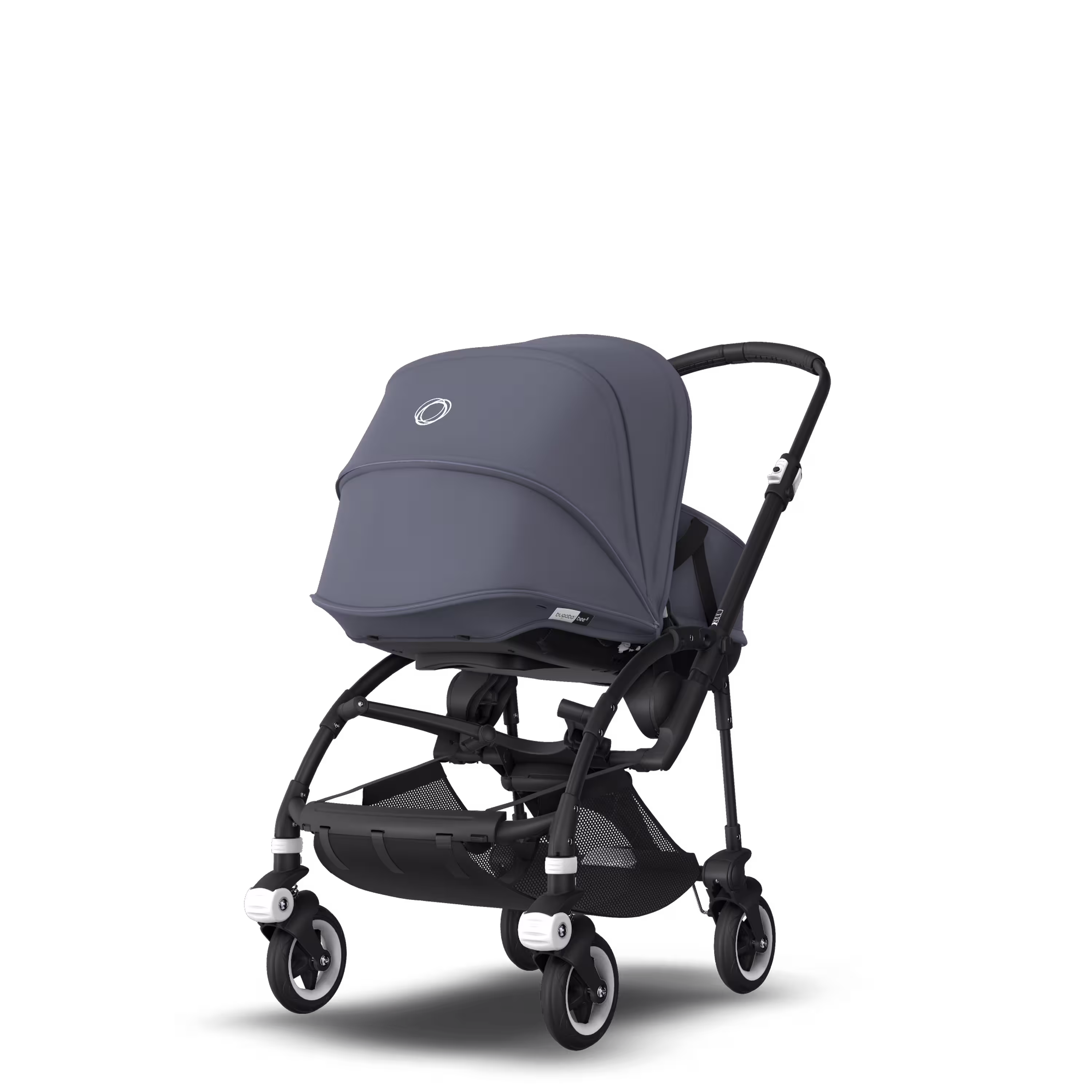 Bugaboo Bee 5 seat and bassinet stroller steel blue sun canopy, steel blue fabrics, black base - Main Modal Image Slide 5 of 6