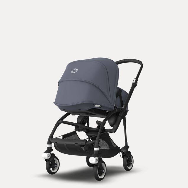 Bugaboo Bee 5 seat and bassinet stroller steel blue sun canopy, steel blue fabrics, black base - Main Image Slide 5 of 6