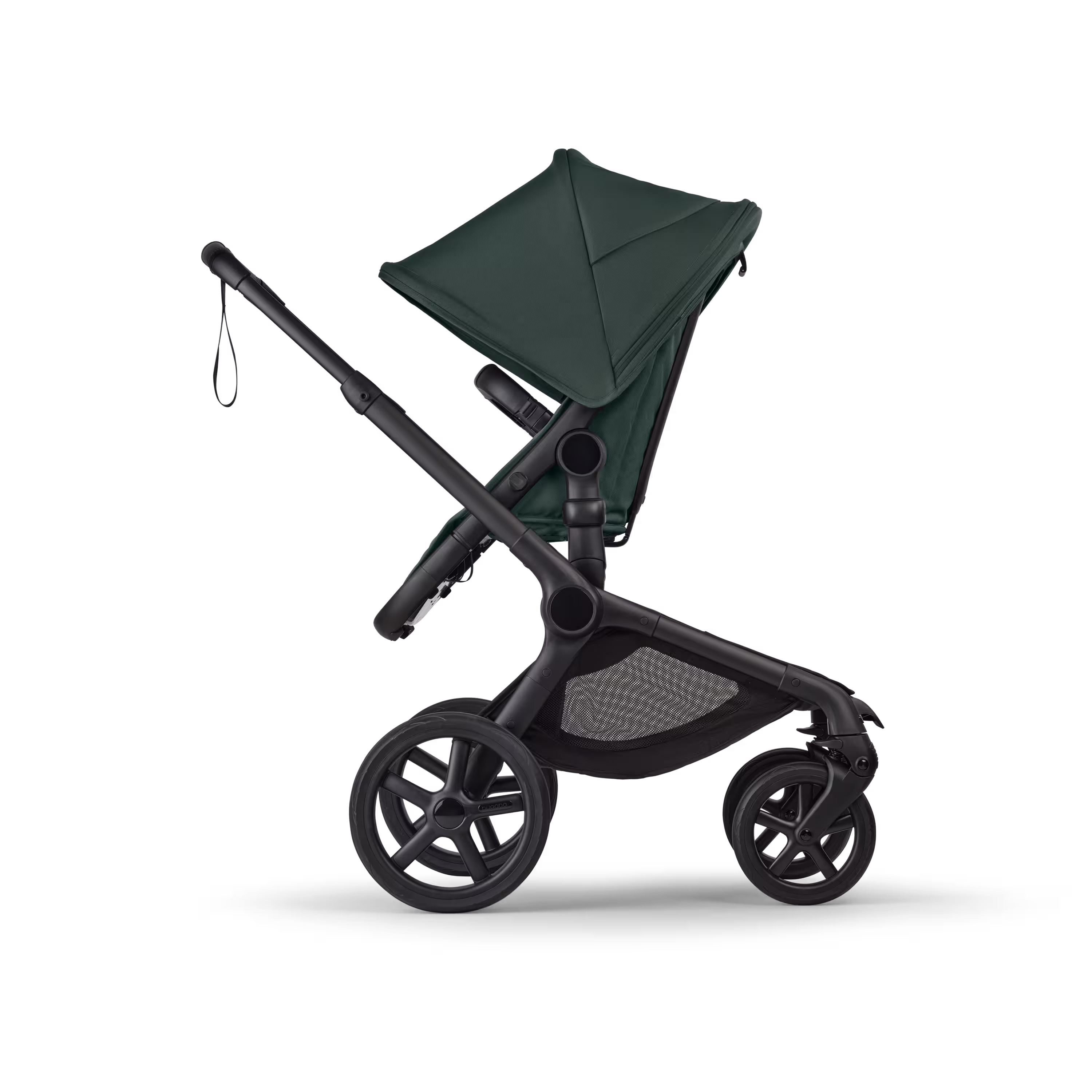 Bugaboo Fox 5 Renew 2-in-1 stroller black base, fern green fabrics, fern green sun canopy - Main Modal Image Slide 3 of 12