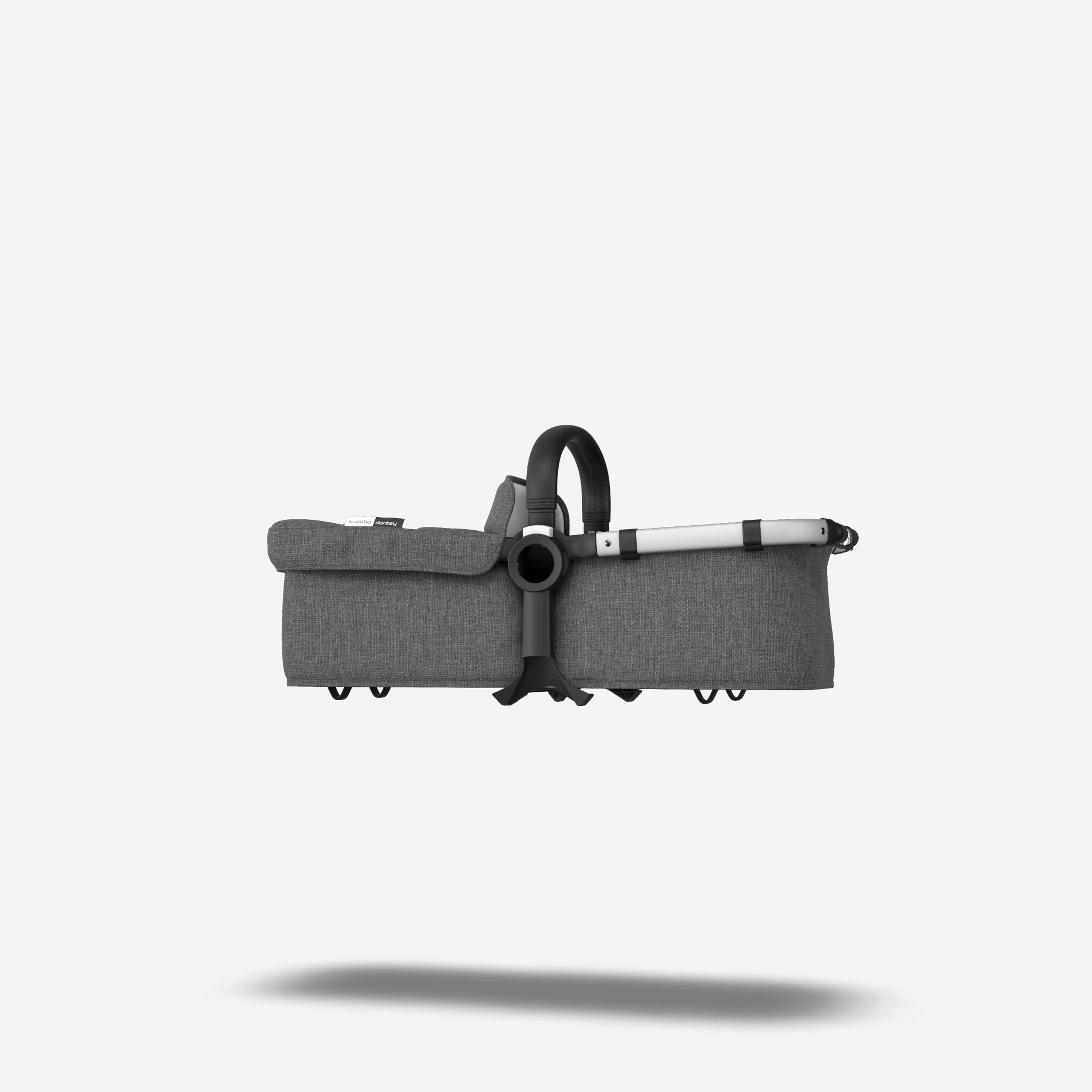 Bugaboo Donkey2 Classic carrycot fabr compl UK GREY MELANGE - Main Modal Image Slide 4 of 6
