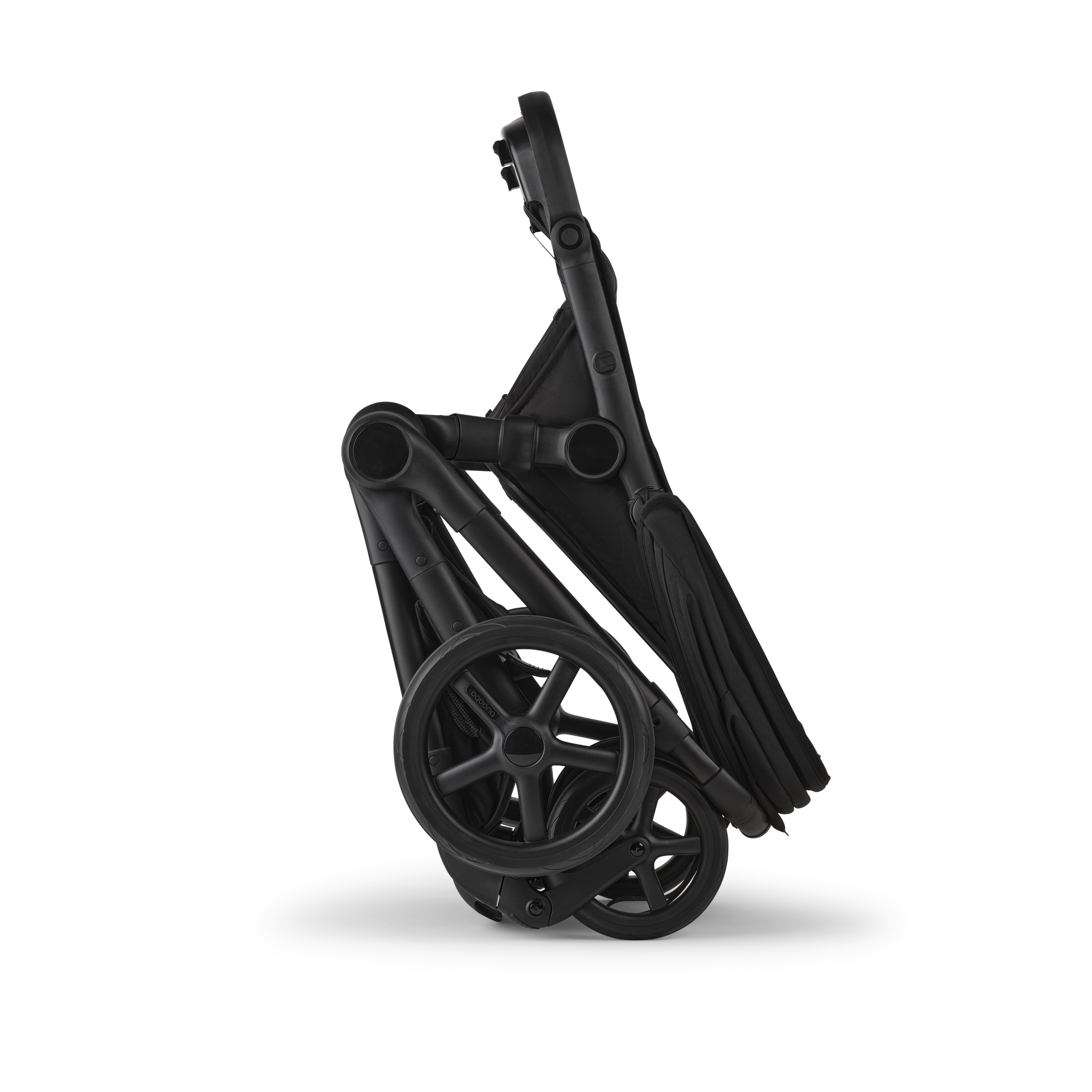 Bugaboo Kangaroo 2-in-1 stroller black base, forest green fabrics, forest green sun canopy - Thumbnail Slide 5 of 11
