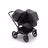 Bugaboo Donkey 5 Duo double stroller black base, mineral washed black fabrics, mineral washed black sun canopy - Thumbnail Slide 1 of 10