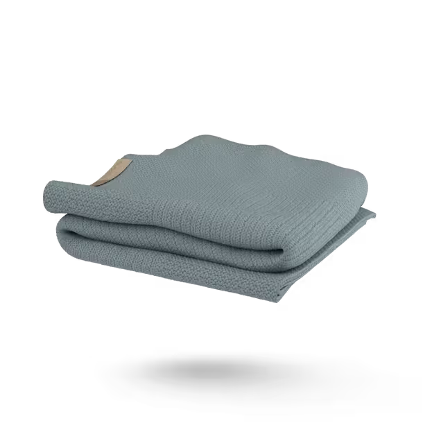 Bugaboo Soft Wool Blanket PETROL BLUE MELANGE - Main Image Slide 7 of 8