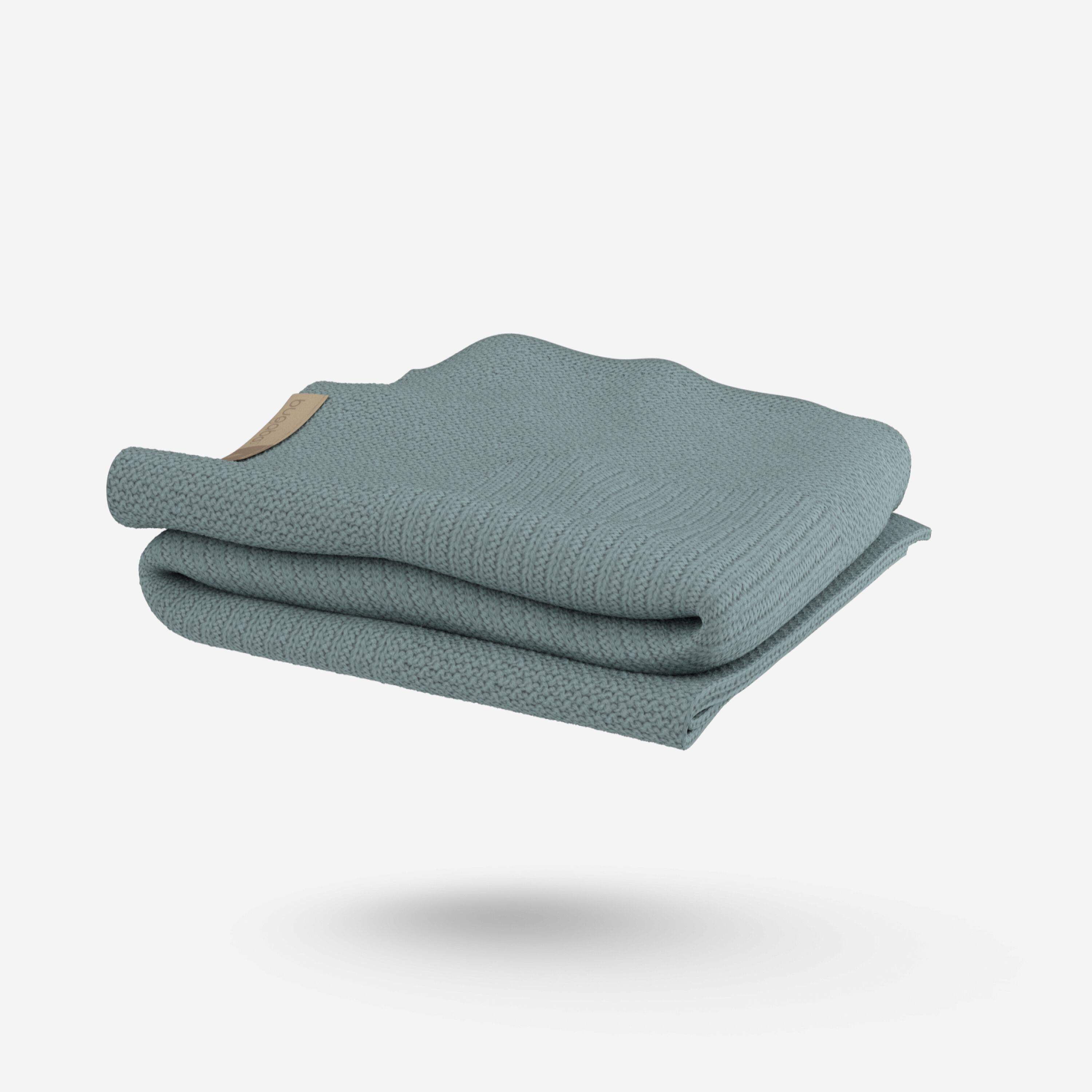 Bugaboo Soft Wool Blanket PETROL BLUE MELANGE - Main Modal Image Slide 7 of 8