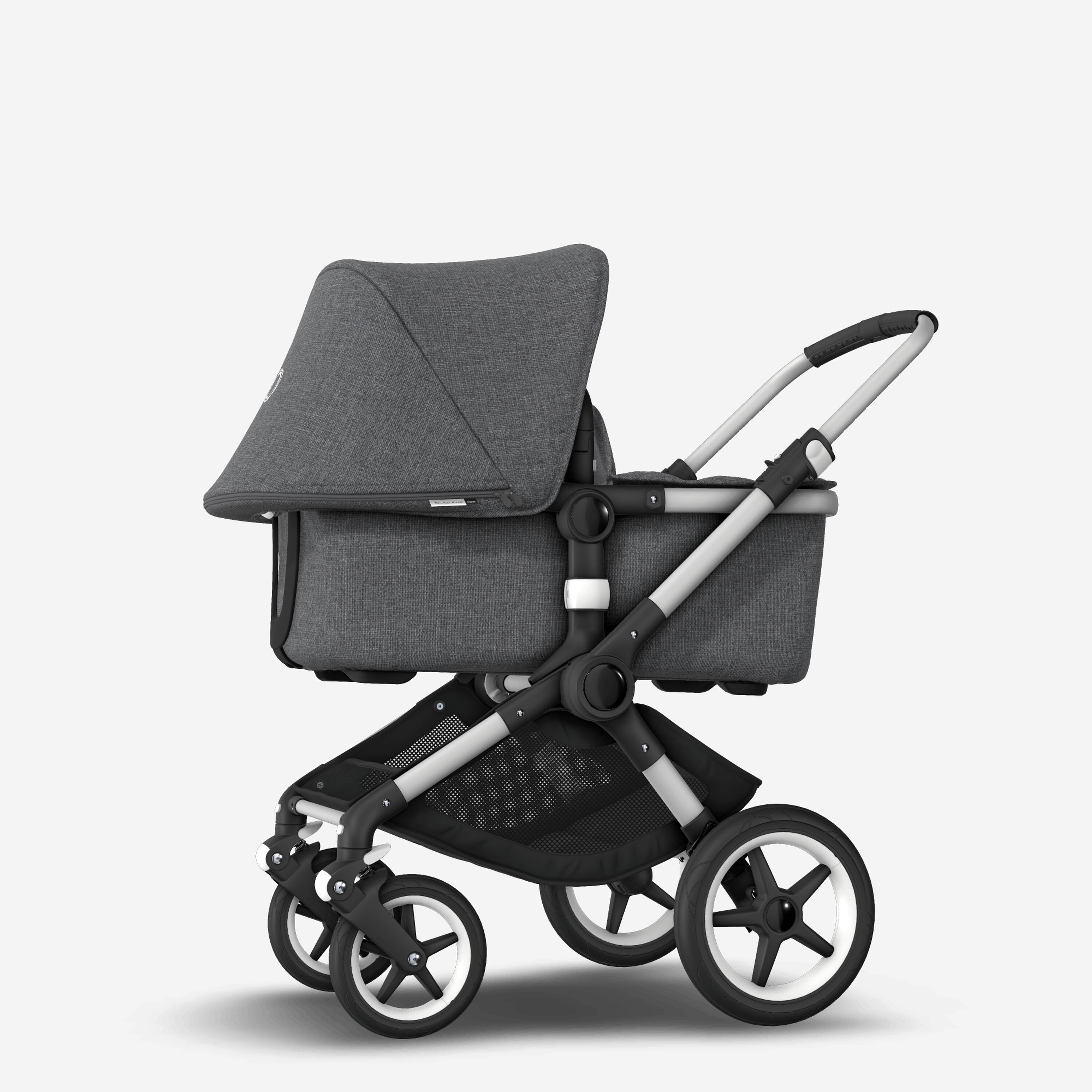 Refurbished Bugaboo Fox complete ALU/GREY MELANGE-GREY MELANGE - Main Modal Image Slide 2 of 6