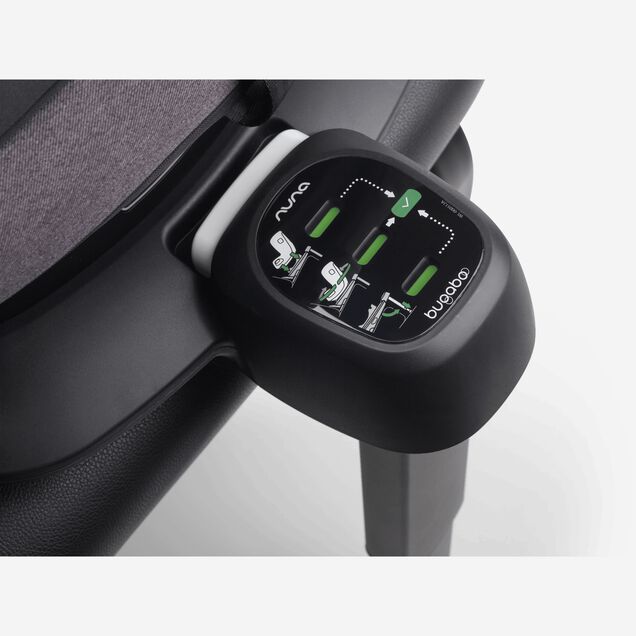 Close up of green safety indicators on the Bugaboo 360 ISOFIX Base by Nuna. - Main Image Slide 6 of 8