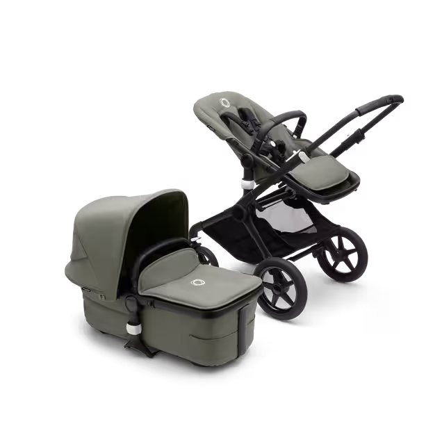Refurbished Bugaboo Fox 3 complete UK BLACK/FOREST GREEN-FOREST GREEN - Main Image Slide 2 of 6