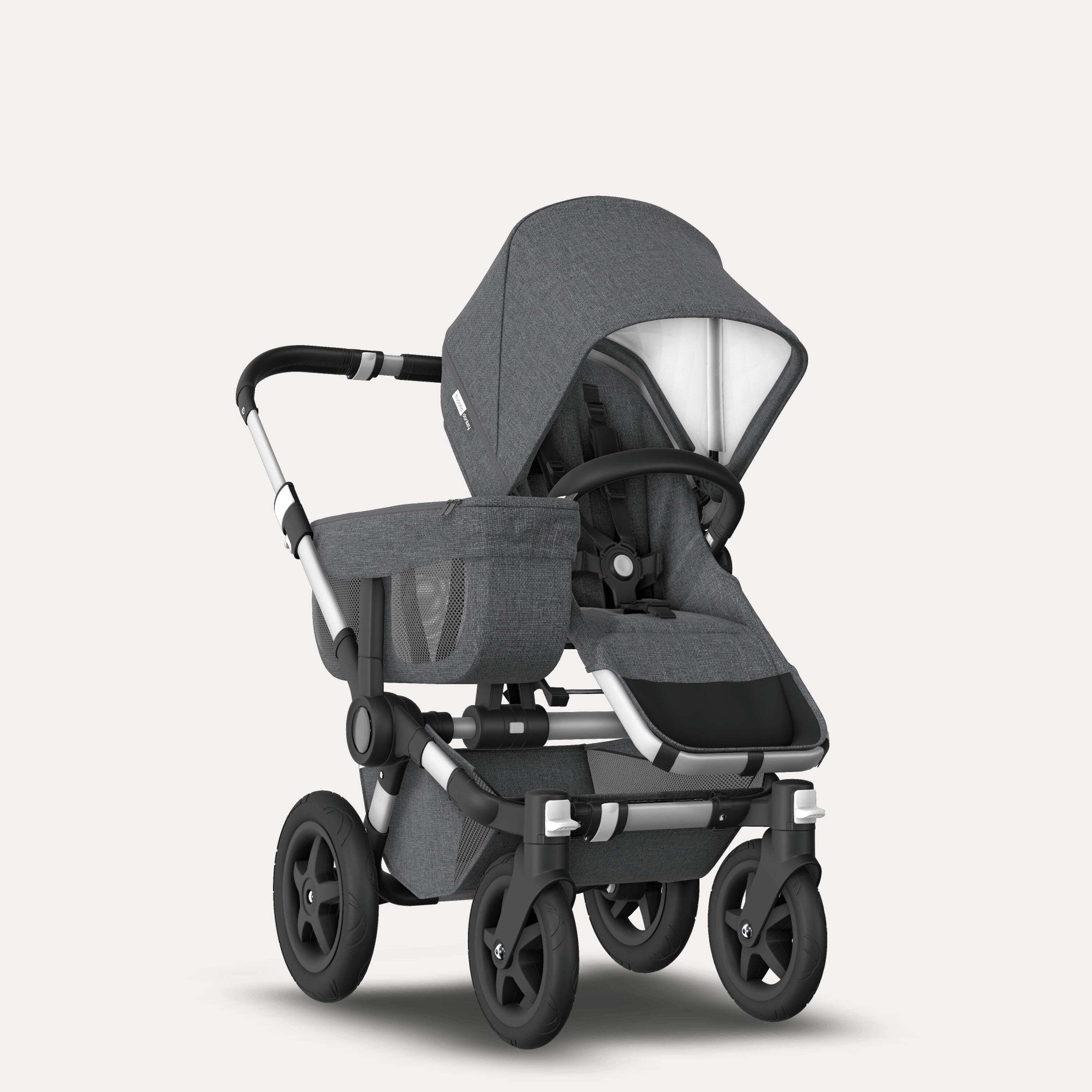 Refurbished Bugaboo Donkey2 Classic mono complete US ALU/GREY MELANGE - Main Modal Image Slide 1 of 7