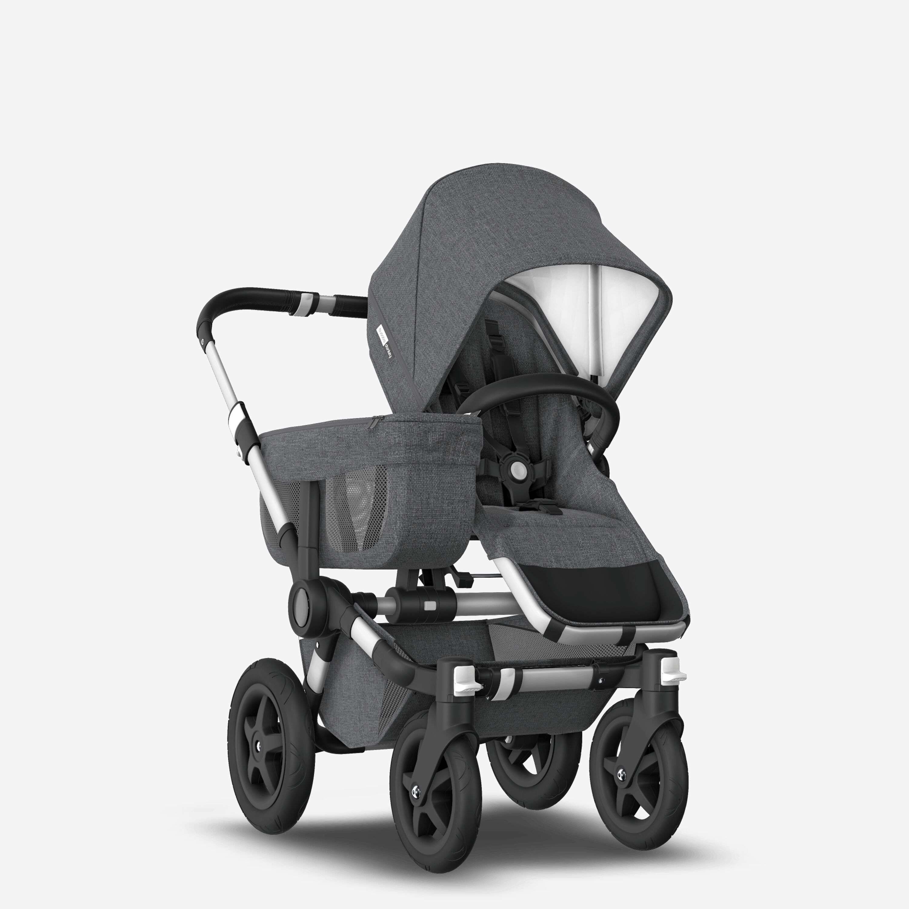 Refurbished Bugaboo Donkey2 Classic mono complete US ALU/GREY MELANGE - Main Modal Image Slide 1 of 7
