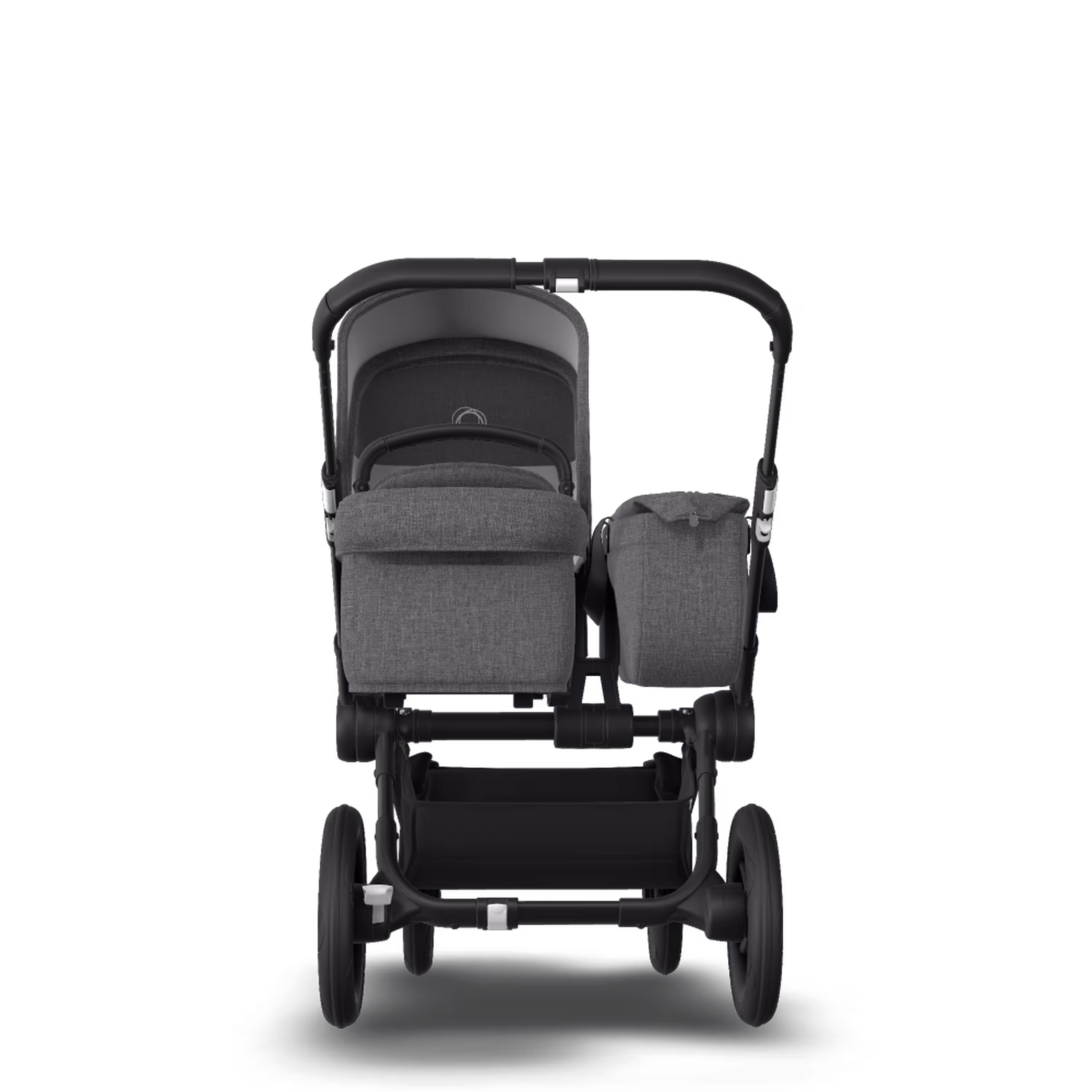 Bugaboo Donkey 3 Mono travel system grey melange sun canopy, grey melange fabrics, black base - Main Modal Image Slide 5 of 19