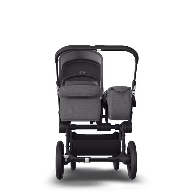Bugaboo Donkey 3 Mono travel system grey melange sun canopy, grey melange fabrics, black base - Main Image Slide 5 of 19