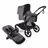 Bugaboo Kangaroo 2-in-1 pram black base, moon grey fabrics, moon grey sun canopy - Thumbnail Slide 1 of 18