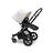 Bugaboo Cameleon 3 Plus bassinet and seat stroller fresh white sun canopy, black fabrics, black base and grey melangeblack winter accessories - Thumbnail Slide 3 of 8