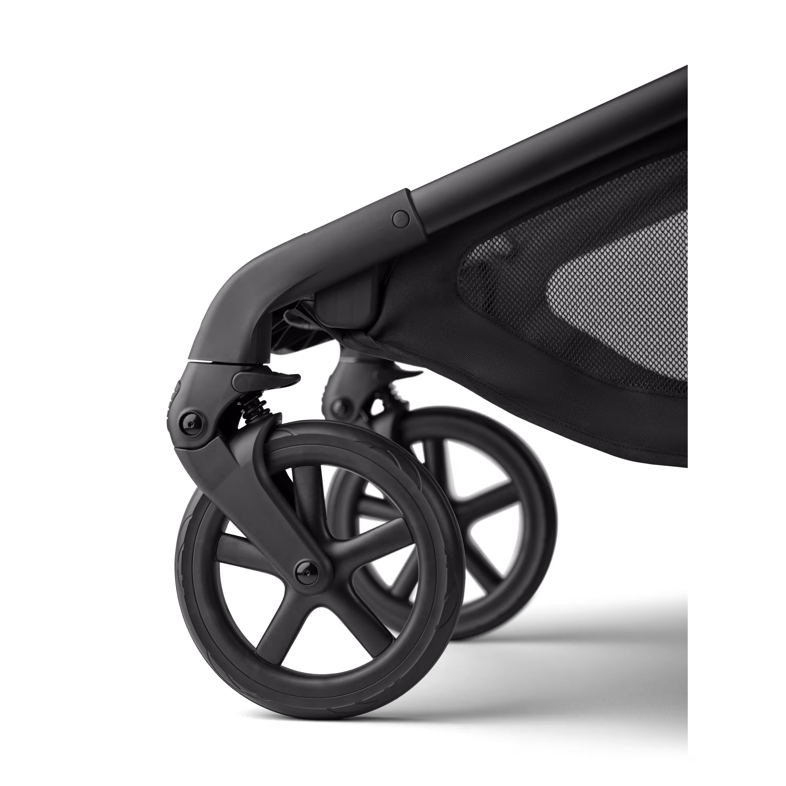 Bugaboo Kangaroo seat-only tandem black base, midnight black fabrics, midnight black sun canopy - Main Modal Image Slide 10 of 12