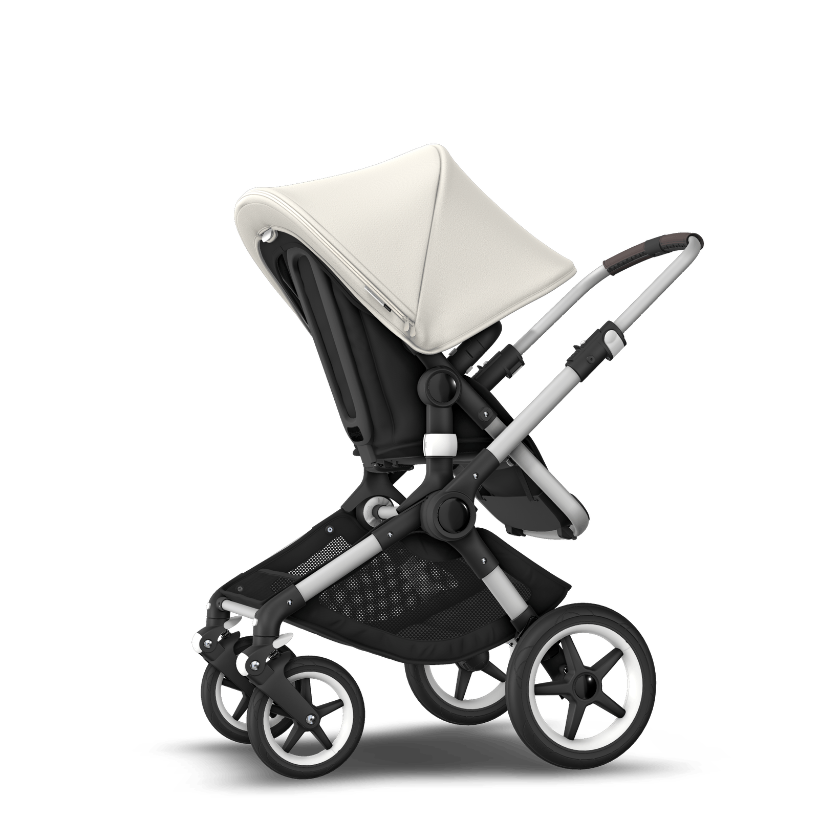 EU - Bugaboo Fox stroller bundle alu black fresh white
