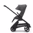 Side view of the Bugaboo Dragonfly seat stroller with black chassis, forest green fabrics and forest green sun canopy. - Thumbnail Slide 2 of 16